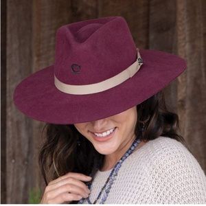 ⭐️Charlie 1 Horse⭐️ Highway Burgundy Wool Felt Western Cowgirl Hat